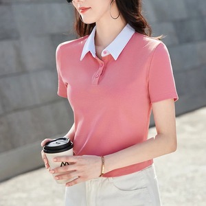 100% coton vente en gros chemise pour femmes polos à col montant personnalisés pour femmes polos à séchage rapide de qualité supérieure - Product Image 6