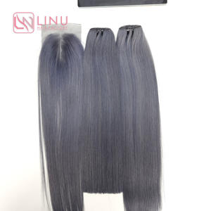 100% soyeux Double poids haut Style vague couleur pas cher vietnamien Remy naturel Extension de faisceau de cheveux humains du vendeur - Product Image 5