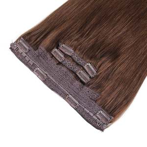 Extensions de cheveux humains vietnamiens Remy 9A, ondulations lâches, 28 pouces, brun châtain, super double drawn - Product Image 3