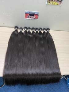 La mejor calidad de cabello lacio cabello humano camboyano se vende a Nigeria, Sudáfrica, Senegal... extensiones de cabello lacio - Product Image 3