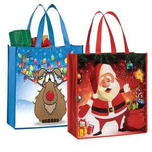 Sac tissé en PP avec logo personnalisé Sacs à provisions tissés laminés Sac tissé d'épicerie en RPET promotionnel avec impression complète - Product Image 4