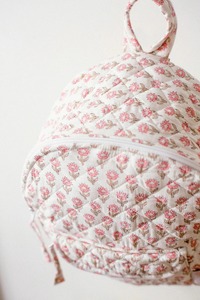 Unisex Bohemian Vintage Cotton Quilted Student's <b>Office</b> Bag Indian Handmade Block <b>Printed</b> Soft Picnic/Travel Bag Zipper Sale - Product Image 2