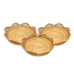 ผลิตภัณฑ์ยอดนิยมรักษาพื้นที่ของคุณให้เป็นระเบียบและสวยงามด้วยถาดหวายทอมือเหล่านี้เพื่อการจัดเก็บและตกแต่ง - Product Image 1