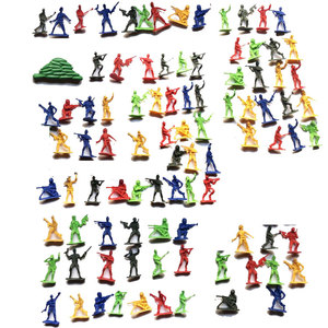 Mini armée figurines ensemble <span class=keywords><strong>militaire</strong></span> en plastique armée hommes pour garçons soldats figurines drapeaux accessoires armée Base <span class=keywords><strong>militaire</strong></span> jouet - Product Image 3