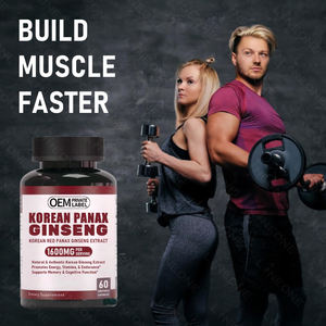 고품질 남성 기능 강화 홍삼 캡슐 현물 판매, 남녀공용 한국 홍삼 추출물 분말 60정 OEM/ODM - Product Image 2