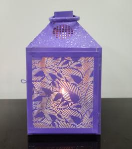 Linterna de mesa de hierro de Metal hecha a mano con patrón de hojas diseño agradable portavelas de Navidad para la decoración del hogar y el jardín - Product Image 2