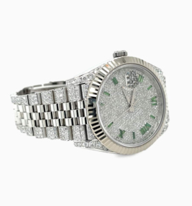 Reloj de Pulsera Moderno con Esfera de Cuarzo y Cristales, con Diamantes Moissanite, Diseño Personalizado, Estilo Hip Hop para Hombre - Product Image 5