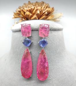 Ensemble de bijoux en argent plaqué zircon de luxe, boucles d'oreilles pour femmes, tendance, pour mariage et soirée, éclats éblouissants, cadeau de la marque - Product Image 2