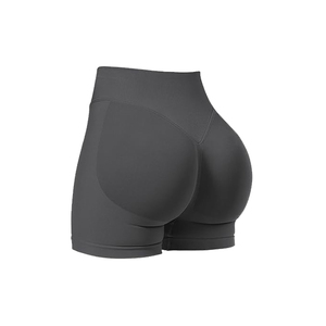2025 Short de sport personnalisé à la mode Sports Fitness Workout Yoga Couleur unie et sublimé Plus Size en Spandex/Nylon - Product Image 3
