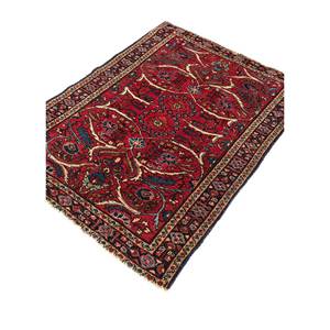 Alfombras de Lana Anudadas a Mano Aalam, Estilo Kilim con Medallón Rojo Naranja, para el Hogar, Rectangulares de 9x12, Abstractas, para Pasillo o Entrada -Paem-1373 - Product Image 2