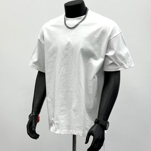 Camisetas lisas de manga corta extragrandes de peso pesado personalizadas, camisetas en blanco de talla grande para hombre, camisetas holgadas para hombre - Product Image 5