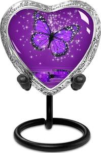 2025 Urne de crémation papillon gravée à la main imprimée en émail noir Style de conception moderne Prix abordable - Product Image 5