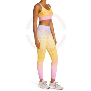 Conjunto Deportivo Personalizado 100% Algodón con Cintura Elástica y Estampado Medio, Ropa Deportiva sin Costuras de Alta Calidad para Mujer - Product Image 3