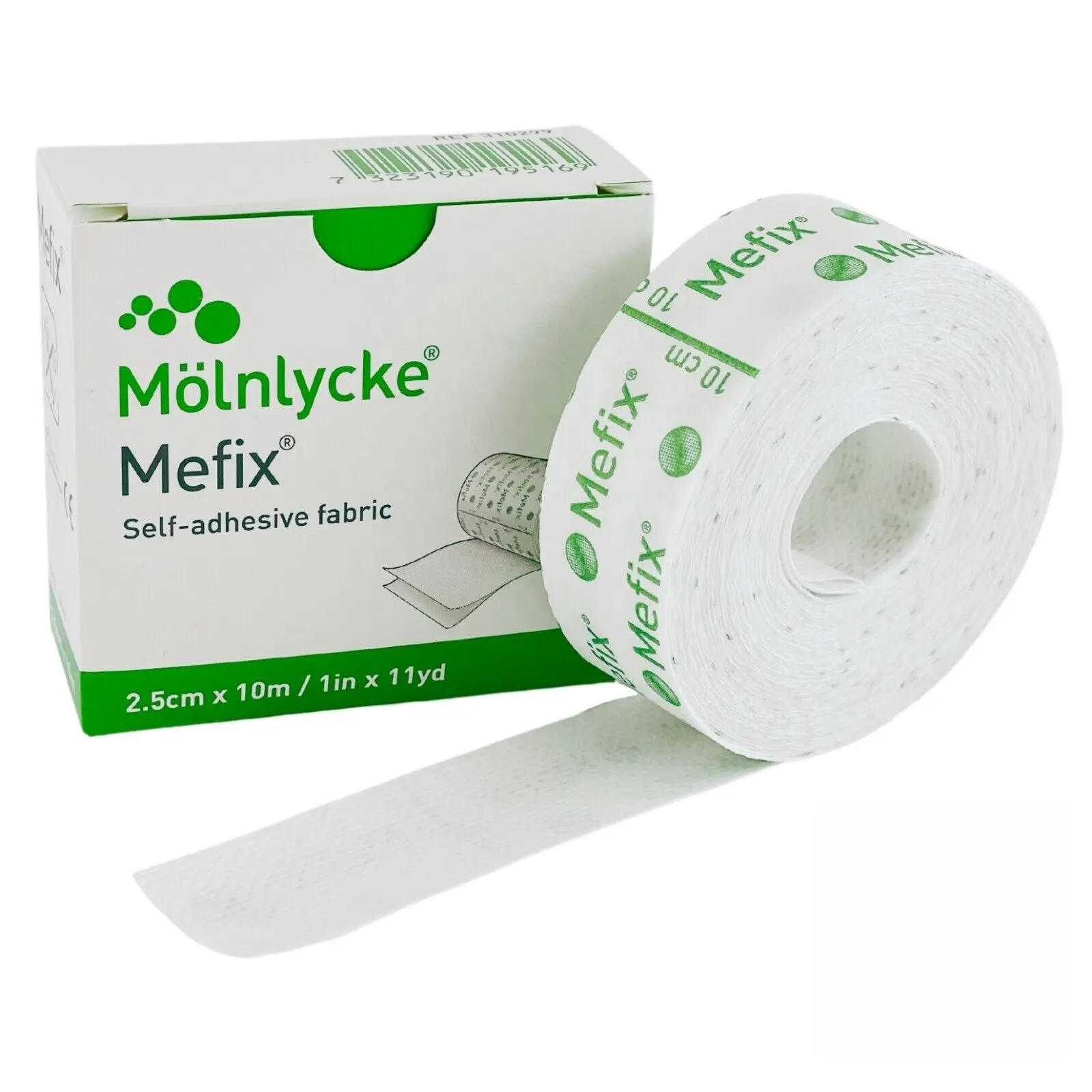 Mefix Dressing Tape 2,5 cm x 10m selbst klebendes Vliesstoff-Dressing Tape und Wundband