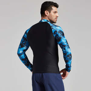 Chemises de compression imprimées par sublimation de logo personnalisé Rashguard de plongée surf BJJ Jiu Jitus Rash Guard unisexe MMA Rash Guard - Product Image 2