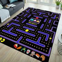 Tapis de salle de jeux d'arcade en velours Tapis de joueur lavable doux et antidérapant