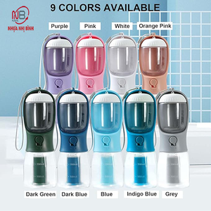 OEM/ODM 2025 elegante pequeño alimentador de animales portátil para mascotas taza de agua para perros botella de agua con bandeja de plástico al aire libre tazón de transporte - Product Image 5