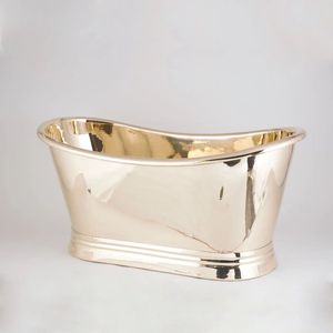Baignoire en laiton ornée pour salles de bains de luxe antiques avec un accent sur la finition artisanale et l'inspiration du design classique - Product Image 6