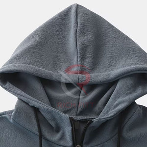 Custom Designed Men's Oversized Cotton <b>Hoodie</b> Winter Print <b>Strings</b> Plus Size Street Wear Pocket Low MOQ Solid Hooded Plain Dyed - Product Image 3