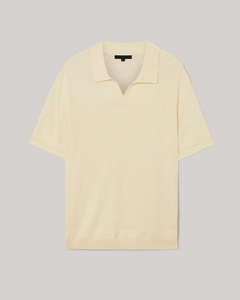 เสื้อโปโลสำหรับผู้ชายสีเบจแบบพรีเมียมปรับแต่งได้ผ้า100% คอตตอนทรงพอดีตัวคอวีนุ่มระบายอากาศได้ดี - Product Image 3