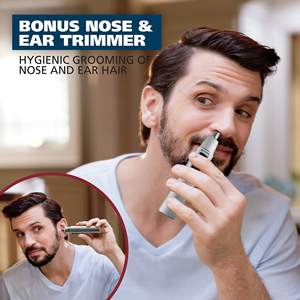 Recortadora de Barba Ajustable con Cuchilla de Acero Inoxidable, con Cable/USB/Batería, IPX7, USB/Lavable/Impermeable, para Uso Doméstico y en Hoteles - Product Image 5