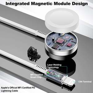 Cavo USB C per Apple MFi certificato cavo magnetico IWatch intelligente per serie 8 7 6 5 4 3 2 1 SE1 SE2 cavi iPhone 14/13/12/11 - Product Image 3