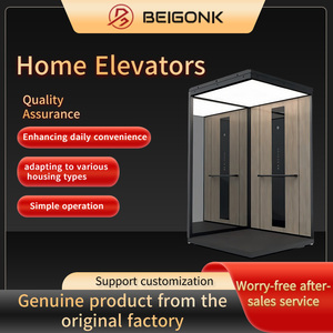 Mitsubishi Home Elevator avec caractéristiques de sécurité Capacité de 2/3/4 personnes Porte en verre automatique Plancher en granit pour application commerciale - Product Image 2
