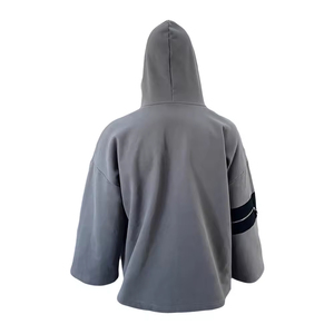 เสื้อฮู้ดซิปเต็มตัว ผ้าคอตตอน 100% หนัก 500 กรัม พิมพ์โลโก้ตามสั่ง ทรงโอเวอร์ไซส์ ผ้าหนา ซิปหนา สำหรับผู้ชาย ผ้าคอตตอนผสม - Product Image 2