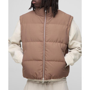 Chaqueta sin mangas cálida para hombre Chaleco acolchado de moda para uso diario - Product Image 4