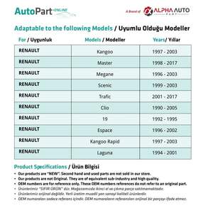 Feux latéraux blancs, avec joint - Lot de 2 pour Dacia et Opel - Product Image 2
