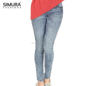 Meilleurs jeans stretch slim pour femmes et jeunes filles, design élégant, grande taille, tendance, en denim, pour le shopping en ligne - Product Image 4
