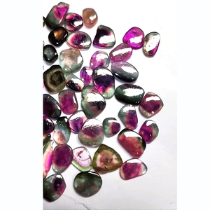 58pcs Naturel Bio Couleur Tourmaline 9mm 20mm Ovale Cabochon 108 Cts Lot Iroc Ventes Bio Tourmaline Pierres Précieuses En Vrac Cabine - Product Image 3