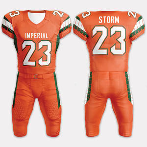 Ensemble d'uniformes de football américain pour jeunes avec maillot et pantalon personnalisés, conçus pour des performances améliorées pour les équipes compétitives - Product Image 2