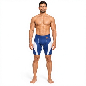 <b>Mens</b> Compression <b>Shorts</b> Bodybuilding Supportive High Stretch Fabric Athletic <b>Base</b> <b>Layer</b> <b>Short</b> Pants Muscle Support Fit <b>Shorts</b> - Product Image 1