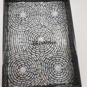 Bandeja de incrustaciones de nácar Tradebyd, bandeja hecha a mano de lujo para una decoración elegante del hogar - Product Image 6