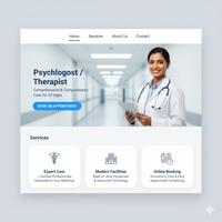 Psicólogo o terapeuta Servicios de desarrollo de sitios web Agencia Web que ofrece soluciones comerciales en línea asequibles y confiables