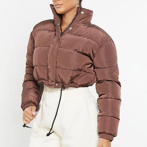 Customized Design Short Length Full Sleeves Puffer Jacket <b>Women</b> Casual Bubble Crop Top For <b>Women</b> <b>Parkas</b> Jacket For Ladies - Product Image 5