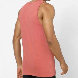 Camiseta sin Mangas para Hombre, Talla Grande, Más Vendida, Nueva Llegada, Ropa Deportiva, Tejido de Punto Transpirable de Spandex/Algodón, Estilo Urbano - Product Image 4