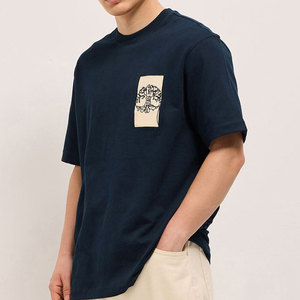 เสื้อยืดโอเวอร์ไซส์ดีไซน์ยอดนิยมสำหรับผู้ชาย สีและโลโก้ปรับแต่งได้ ผ้าฝ้าย 100% ระบายอากาศ แห้งเร็ว คุณภาพสูง - Product Image 1