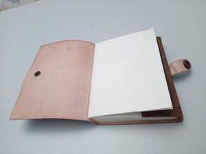 Journal Cahier en cuir Cahier à usage personnel Journal de voyage Personnaliser Cahier en cuir Journal en papier vierge - Product Image 2