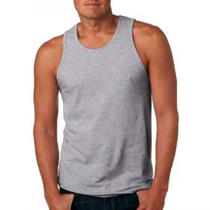 Débardeur d'été en tricot respirant pour hommes en coton solide personnalisé Fitness Casual Sport Top - Product Image 5