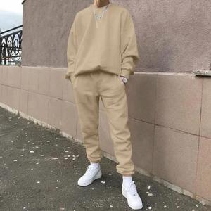 Men's Casual Long Sleeve Sweatshirts and <b>Trousers</b> Fleece Two Piece Sets Suit 2023 Men Tracksuit Autumn <b>Warm</b> Hoodie Streetwear - Product Image 3