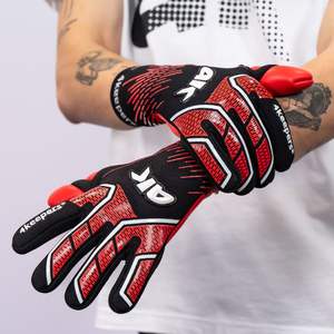 Guantes de Portero de Cuero Premium Personalizables Ajuste Personalizado Venta Al por Mayor Fútbol Latex Grip - Product Image 4