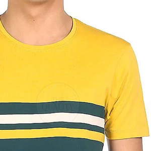 T-shirts pour hommes tricotés à la mode 100% coton respirant écologique bas quantité minimale de commande prix d'usine - Product Image 6