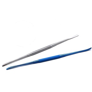 Elevador de periostio más libre de titanio Manual de alta calidad, instrumentos quirúrgicos de acero inoxidable de 18,5 cm de doble extremo, certificado CE - Product Image 1