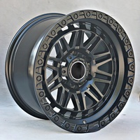 Jantes tout-terrain SYAC HP-H972D en aluminium 4x4 R17x9j 6x139.7 ET0 CB110 Noir mat haute capacité de charge pour véhicules tout-terrain