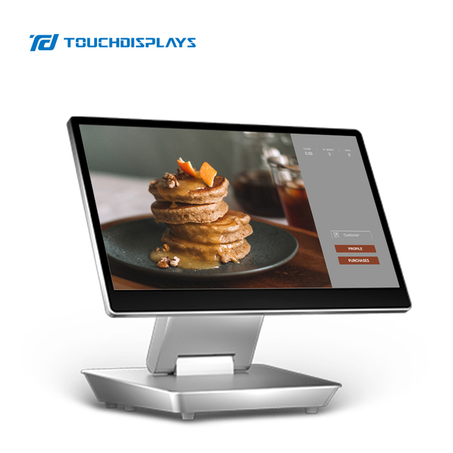 15.6 Inch POS Terminal with Anti-glare and Hidden Interface for Factory Use