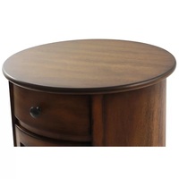 Hochwertiger runder Beistell tisch aus natürlichem Massivholz Modernes Design Wohnzimmer möbel mit installiertem Schubladen schrank für den Heimgebrauch