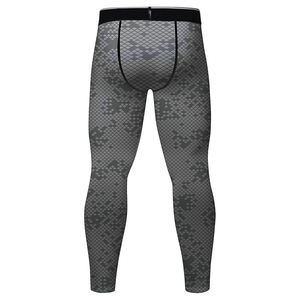 Pantalon de gymnastique compressé élastique de course à Offre Spéciale 3 quarts de longueur Leggings de yoga de gymnastique de sport pour hommes - Product Image 3