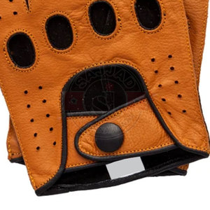 Gants de conduite en cuir pour hommes, vente en gros, haute qualité - Product Image 4